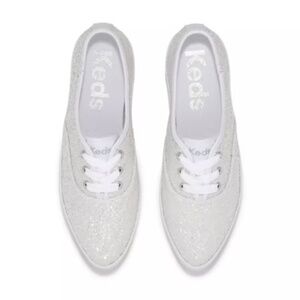 Keds Point Glitter Celebrations Lace Up, Barely Used